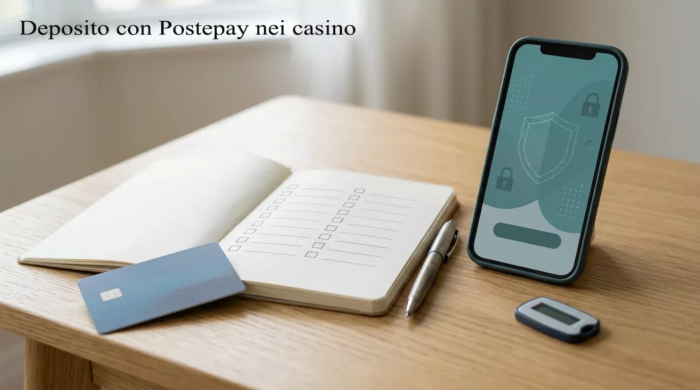 Checklist prima di depositare con Postepay in un casino ADM