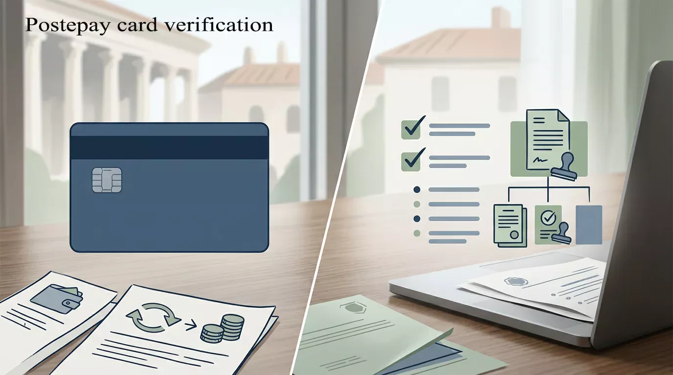Schema neutro tra carta Postepay e verifica ADM